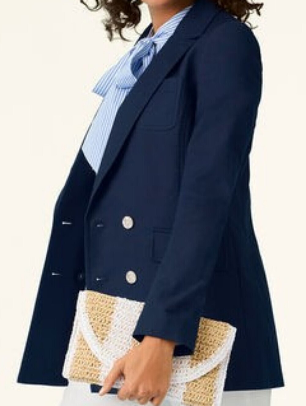 TALBOTS DOUBLE BREATED OXFORD BLAZER